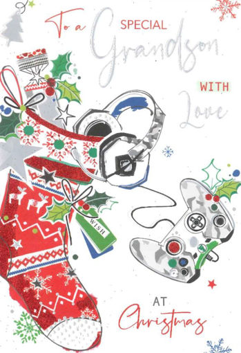 Picture of SPECIAL GRANDSON CHRISTMAS CARD